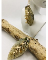 EDICIÓN LIMITADA pendientes de hoja natural