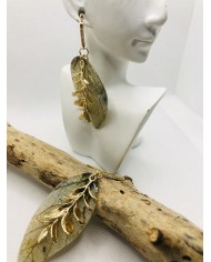 EDICIÓN LIMITADA pendientes de hoja natural