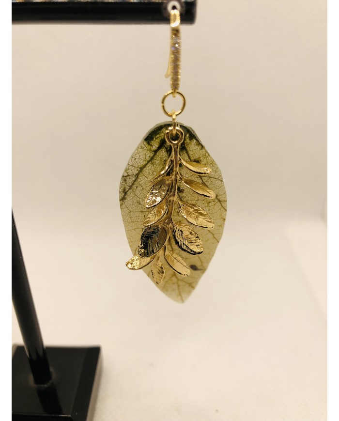 EDICIÓN LIMITADA pendientes de hoja natural