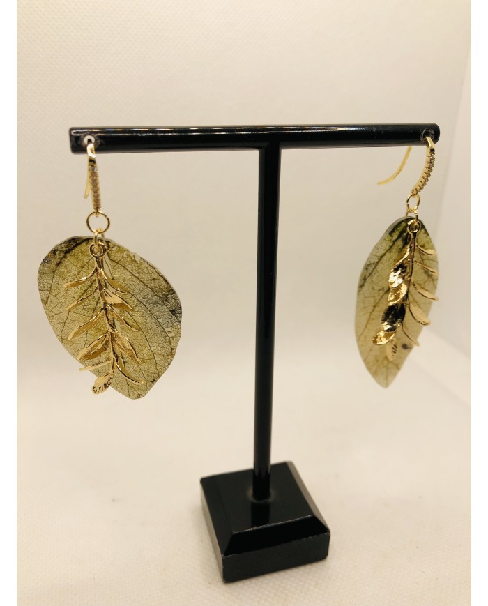 EDICIÓN LIMITADA pendientes de hoja natural