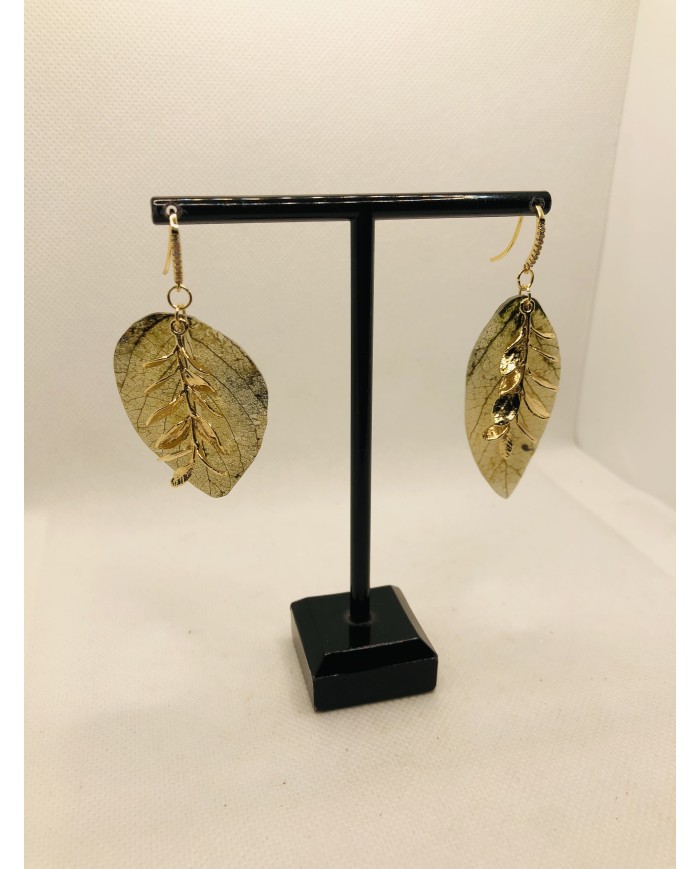 EDICIÓN LIMITADA pendientes de hoja natural