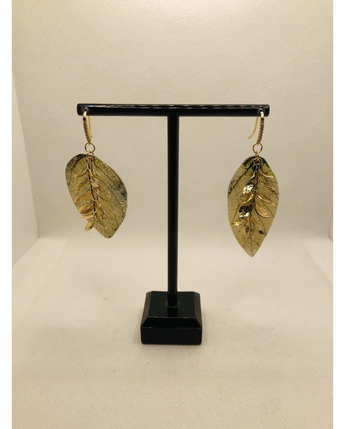 EDICIÓN LIMITADA pendientes de hoja natural