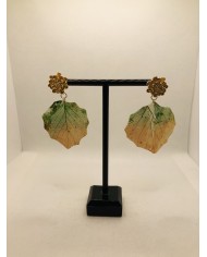 EDICIÓN LIMITADA pendientes artesanos de hoja natural
