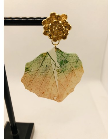EDICIÓN LIMITADA pendientes artesanos de hoja natural
