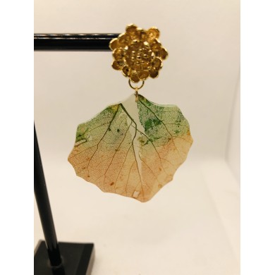 EDICIÓN LIMITADA pendientes artesanos de hoja natural