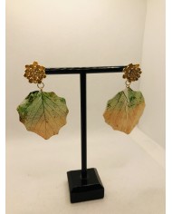 EDICIÓN LIMITADA pendientes artesanos de hoja natural