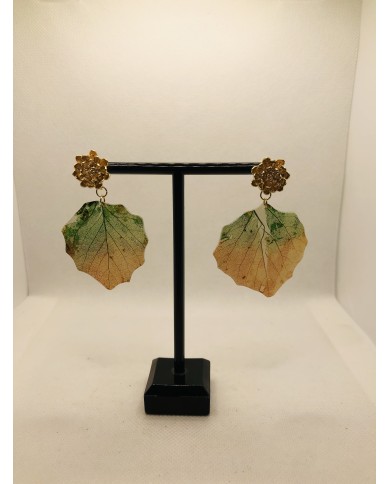EDICIÓN LIMITADA pendientes artesanos de hoja natural