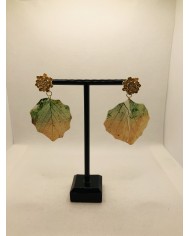 EDICIÓN LIMITADA pendientes artesanos de hoja natural