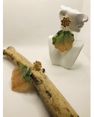 EDICIÓN LIMITADA pendientes artesanos de hoja natural