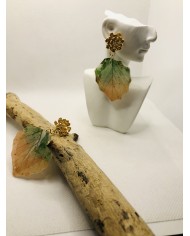 EDICIÓN LIMITADA pendientes artesanos de hoja natural