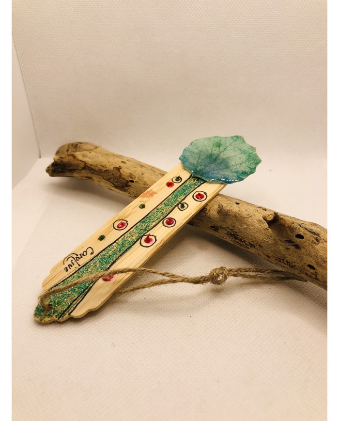 Marcapáginas artesanos de hoja natural