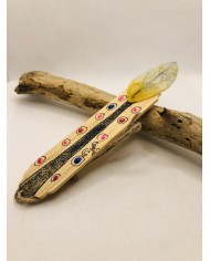 Marcapáginas artesano de hoja natural