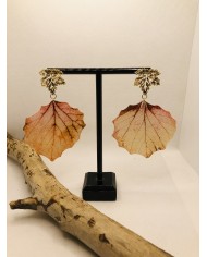 EDICIÓN LIMITADA pendientes de hoja natural artesanos