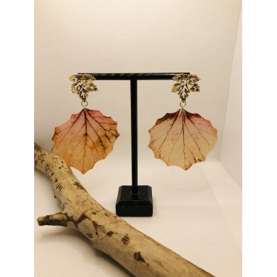 EDICIÓN LIMITADA pendientes de hoja natural artesanos