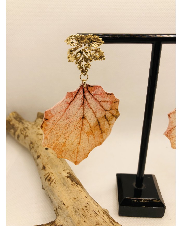 EDICIÓN LIMITADA pendientes de hoja natural artesanos