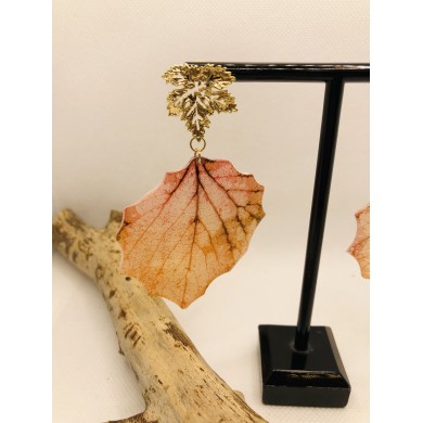 EDICIÓN LIMITADA pendientes de hoja natural artesanos