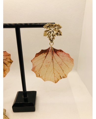 EDICIÓN LIMITADA pendientes de hoja natural artesanos