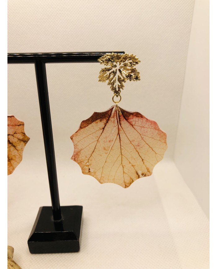 EDICIÓN LIMITADA pendientes de hoja natural artesanos