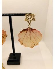 EDICIÓN LIMITADA pendientes de hoja natural artesanos