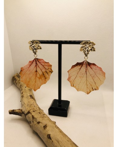 EDICIÓN LIMITADA pendientes de hoja natural artesanos