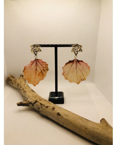 EDICIÓN LIMITADA pendientes de hoja natural artesanos