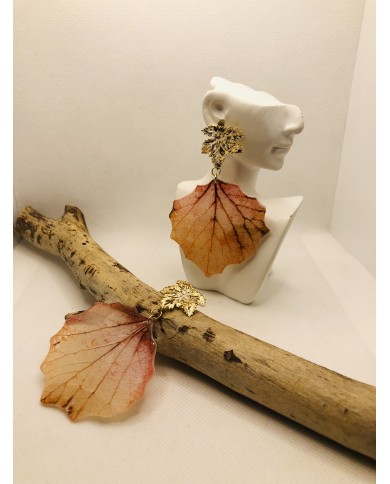 EDICIÓN LIMITADA pendientes de hoja natural artesanos