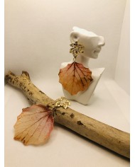 EDICIÓN LIMITADA pendientes de hoja natural artesanos