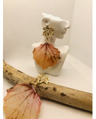 EDICIÓN LIMITADA pendientes de hoja natural artesanos