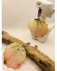 EDICIÓN LIMITADA pendientes de hoja natural artesanos