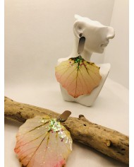 EDICIÓN LIMITADA pendientes de hoja natural artesanos