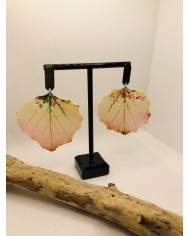 EDICIÓN LIMITADA pendientes de hoja natural artesanos