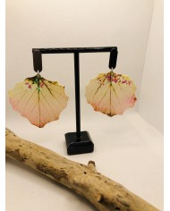 EDICIÓN LIMITADA pendientes de hoja natural artesanos