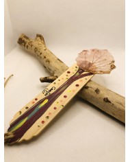 Marcapáginas de hoja natural esqueletizada