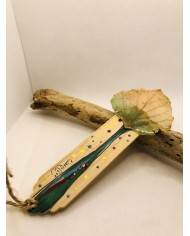 Marcapáginas de hoja natural esqueletizada