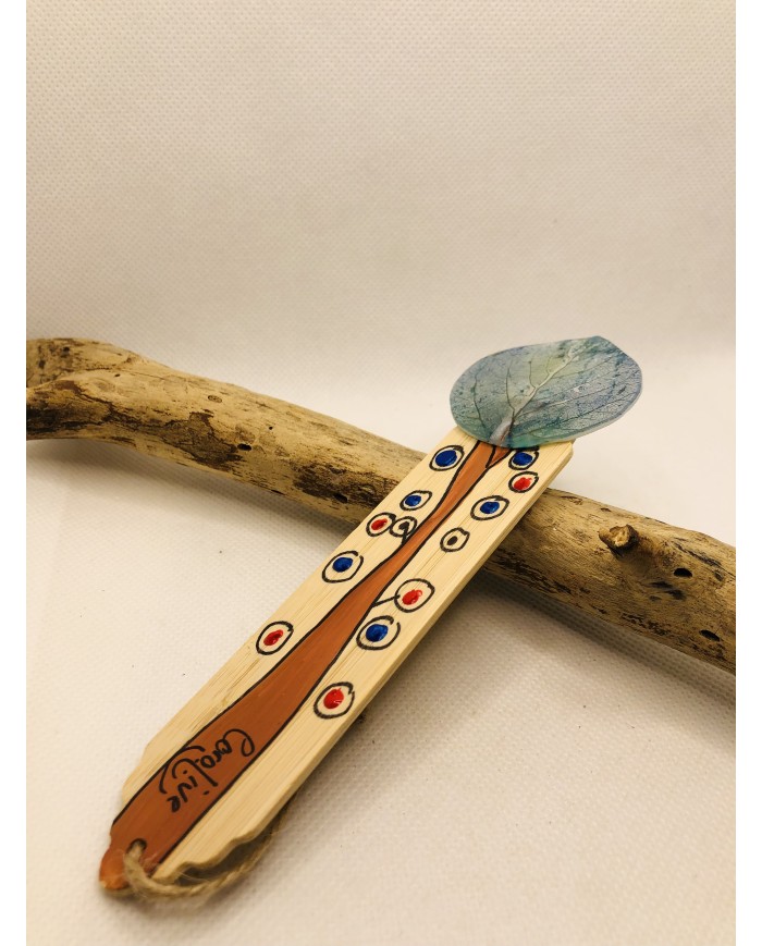 Marcapáginas de hoja  natural