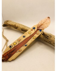 Marcapáginas de hoja natural artesanos
