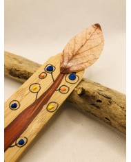 Marcapáginas de hoja natural artesanos