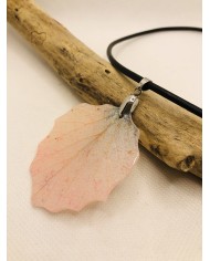 COLLAR ARTESANO de hoja natural de hoja