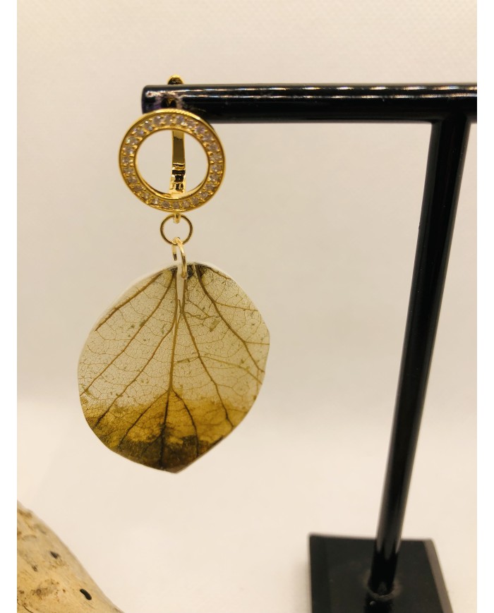 EDICIÓN LIMITADA pendientes de hoja artesanales