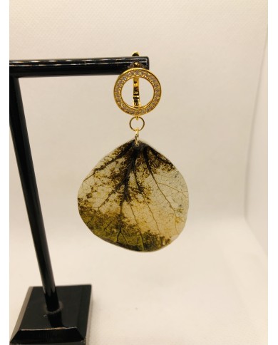 EDICIÓN LIMITADA pendientes de hoja artesanales