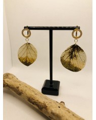 EDICIÓN LIMITADA pendientes de hoja artesanales