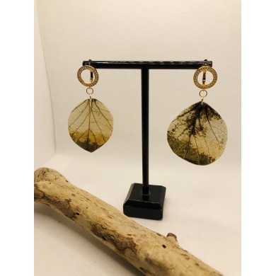 EDICIÓN LIMITADA pendientes de hoja artesanales