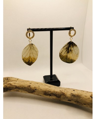 EDICIÓN LIMITADA pendientes de hoja artesanales