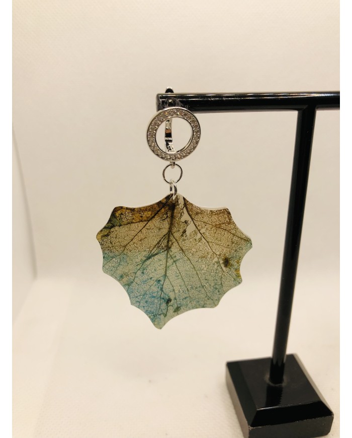 EDICIÓN LIMITADA pendientes artesanos de hoja natural