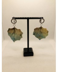 EDICIÓN LIMITADA pendientes artesanos de hoja natural