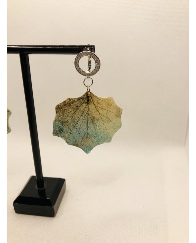 EDICIÓN LIMITADA pendientes artesanos de hoja natural