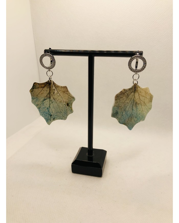 EDICIÓN LIMITADA pendientes artesanos de hoja natural