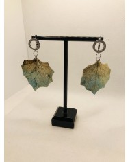 EDICIÓN LIMITADA pendientes artesanos de hoja natural