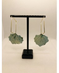 EDICIÓN LIMITADA pendientes artesanos de hoja natural