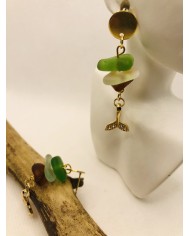 PENDIENTES CRISTAL MARINO o lágrimas de sirena